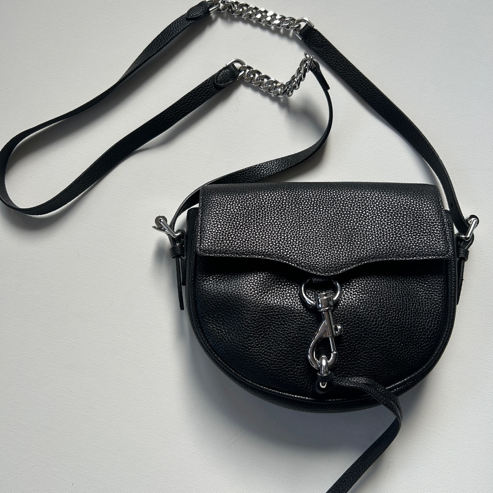Rebecca Minkoff Black Leather Crossbody Bag - Picture 2 of 7